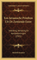 Een Javaansche Primbon Uit de Zestiende Eeuw