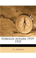 Foreign Affairs 1919-1937