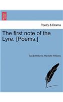 First Note of the Lyre. [Poems.]