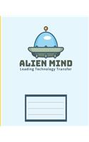 Alien Mind leading technology transfer: Children exercise book for school (Perfect bound, 8" x 10", 112 pages, contains inch ruler and multiplication table)