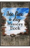 One Line A Day Memory Book