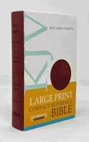 KJV Large Print Compact Reference Bible (Bonded Leather, Burgundy, Red Letter)