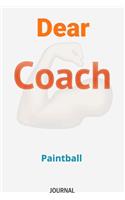 Dear Coach Paintball Journal