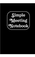 Simple Meeting Notebook