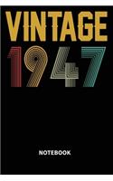 Vintage 1947 Notebook