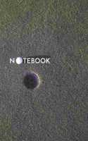 Golfer Notebook: Golf Ground Blank Lined Blush Notes Journal Notebook 6x9 Inches 100 Pages Ball and Hole