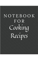 Notebook For Cooking Recipes