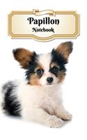 Papillon Notebook: Puppy - Composition Book 150 pages 6 x 9 in. - 5x5mm Graph Paper - Writing Notebook - Grid Paper - Soft Cover - Drawing