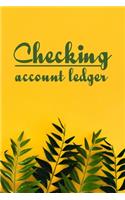 Checking Account Ledger