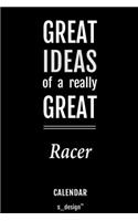 Calendar for Racers / Racer: Everlasting Calendar / Diary / Journal (365 Days / 3 Days per Page) for notes, journal writing, event planner, quotes & personal memories