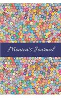 Monica's Journal: Cute Personalized Name College-Ruled Notebook for Girls & Women - Blank Lined Gift Journal/Diary for Writing & Note Taking