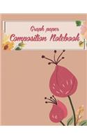 Graph paper composition notebook