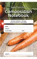 Veggie Theme Ruled Composition Notebook