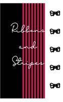Ribbons and Stripes - Notebook Composition (Book Journal 6x9): Medium College-Ruled Notebook, 140 pages, Lined 6x9 (15.24 x 22.86 cm)
