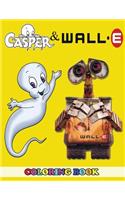 Casper and Wall-E Coloring Book: 2 in 1 Coloring Book for Kids and Adults, Activity Book, Great Starter Book for Children with Fun, Easy, and Relaxing Coloring Pages