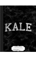 Vintage Kale University Funny Vegan Composition Notebook: College Ruled 93/4 X 71/2 100 Sheets 200 Pages for Writing