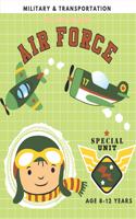 Military & Transportation: Kids Coloring Book for Children Age 8-10 Years Coloring Page for Boys