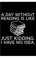 Day Without Reading Is Like Just Kidding. I Have No Idea.
