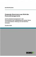 Corporate Governance Aus Sicht Des Personalmanagements