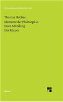 Elemente der Philosophie. Erste Abteilung