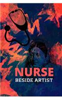 Nurse beside artist