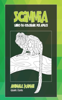 Libro da colorare per adulti - Grande stampa - Animale Kawaii - Scimmia