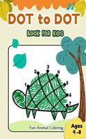 Dot to Dot Books for Kids Ages 4-8 Fun Animal Coloring