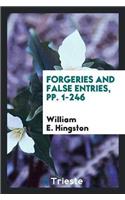 Forgeries and False Entries, Pp. 1-246