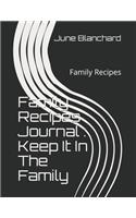 Family Recipes Journal