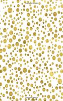Graph Paper Notebook: Quad Ruled Graphing Paper, 200 Pages, White and Gold Pattern (8.5x11)