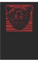 Bear Head: Bears Notebook, Dotted Bullet (6 X 9 - 120 Pages) Animal Themed Notebook for Daily Journal, Diary, and Gift
