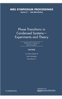 Phase Transitions in Condensed Systems -- Experiments and Theory: Volume 57