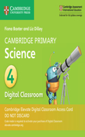 Cambridge Primary Science Stage 4 Cambridge Elevate Digital Classroom Access Card (1 Year)