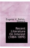 Recent Literature on Interest (1884-1899)