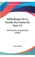 Bibliotheque De La Faculte Des Lettres De Paris V2