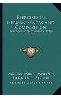 Exercises In German Syntax And Composition