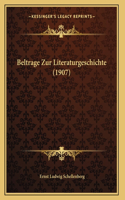 Beltrage Zur Literaturgeschichte (1907)