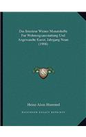 Das Interieur Wiener Monatshefte Fur Wohnungsausstattung Und Angewandte Kunst, Jahrgang Neun (1908): (German)