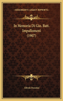 In Memoria Di Gio. Batt. Impallomeni (1907)