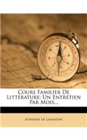 Cours Familier de Littérature