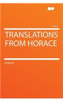 Translations from Horace