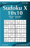 Sudoku X 10x10 - Difficile à Diabolique - Volume 7 - 276 Grilles