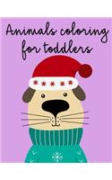 Animals Coloring For Toddlers: Beautiful and Stress Relieving Unique Design for Baby and Toddlers learning(1 Adventure Animals)