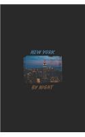 New York By Night Journal a Gift For BirthDay , Nootbook home made design