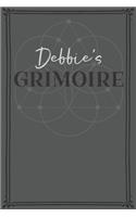 Debbie's Grimoire: Personalized Grimoire / Book of Shadows (6 x 9 inch) with 110 pages inside, half journal pages and half spell pages.