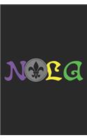 Nola: Nola New Orleans Mardi Gras Journal/Notebook Blank Lined Ruled 6x9 100 Pages