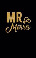 Mr. Morris: Personalized Engagement & Pre Wedding Gift - Mr. & Mrs. Wedding Notebook and Organizer for Bride to Be and Groom To Be Matching Present