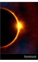 Notebook: Eclipse, Twilight, Moon, Sun Notebook / Journal / Diary / Composition book - 6 x 9 inches (15,24 x 22,86 cm), 150 pages, glossy finish.