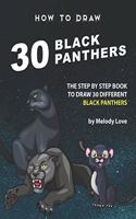 How to Draw 30 Black Panthers