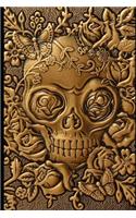 Medieval Notebooks: Gold Skull with Roses: Great Notebook for School or as a Diary, Lined With More than 100 Pages. Notebook that can serve as a Planner, Journal, Notes(Medieval Notebooks)